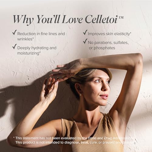 Celletoi¢ç Restorative Eye Treatment - Vegan, Cruelty Free - Visibly Reduces Signs of Aging, Smooths Lines and Wrinkles - Diminishes Dark Circles and Puffiness - Leaping Bunny Certified - 0.5 fl oz