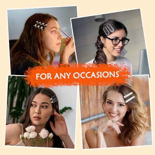 18pcs Checkered Hair Clips No Bend Hair Clips No Crease Black White Checker Barrettes Cute Hair Accessories for Women