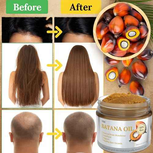 YBW Batana Oil for Hair Growth Dr. Sebi Organic, Natural, Pure and 100% Raw Batana Oil Paste from Honduras - Botana Enhances Hair Thickness, Prevents Loss for Men and Women