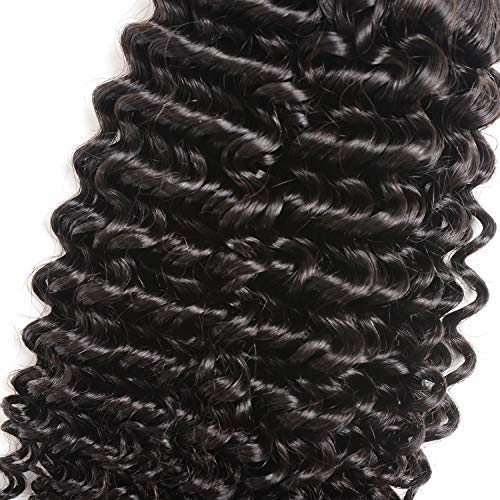 Brazilian Curly Bundles Human Hair Virgin Hair Kinky Curly Human Hair Extensions 14 16 18 Inch 9A Grade 100% Unprocessed Remy Jerry Curly Virgin Cheap Human Hair Weave Extensions