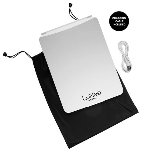 CASE-MATE LuMee Studio - LED Portable White Light Makeup Mirror - Lightweight - 3 Light Modes - Travel-Friendly - White