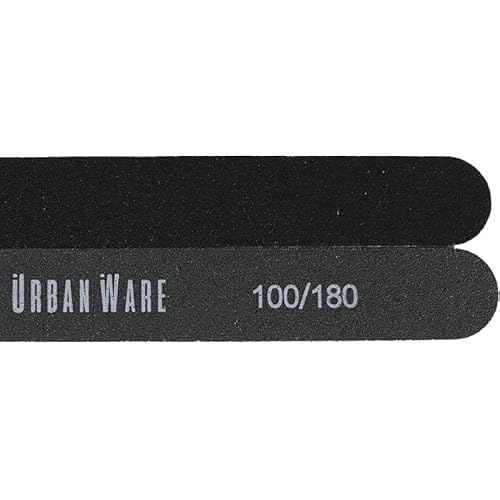 Professional Nail Files 10 Pack Double Sided 100/180 Grit Washable Buffer File