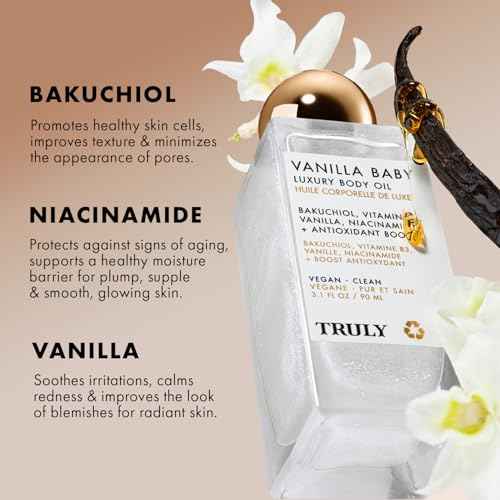 Truly Luxury Body Oil | Hydrating & Illuminating with Natural Shimmer | For Smooth, Glowing Skin and Long-Lasting Fragrance
