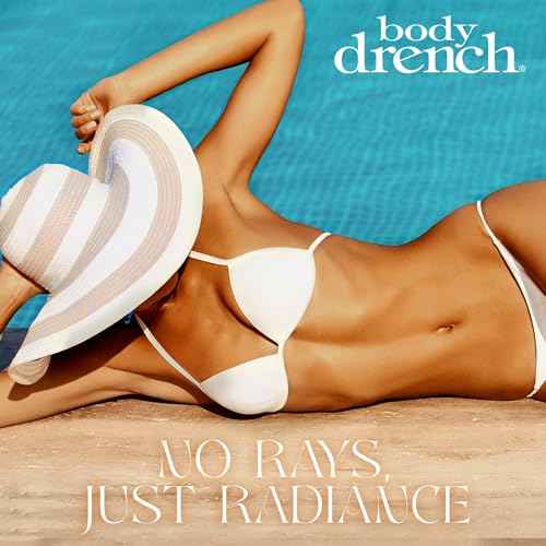 Body Drench QuickTan Instant Self Tanner Bronzing Spray, Salon-Quality Medium/Dark Tan, Streak-Free, Tinted Formula, 6 oz, 1-pack