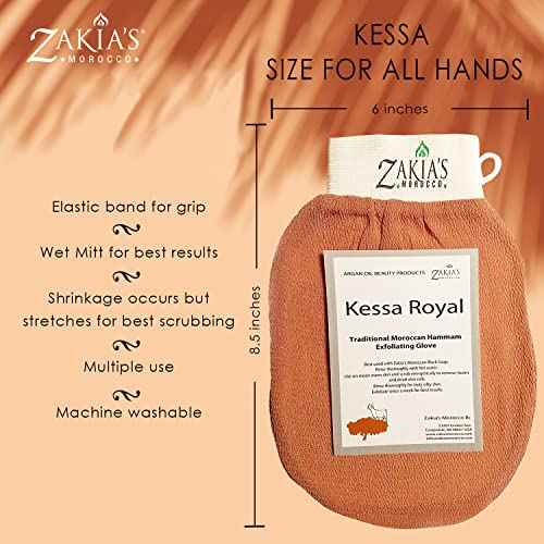 Original Kessa Exfoliating Glove - Lively Pink - Microdermabrasion Exfoliating Mitts, Removes unwanted dead skin, dirt and grime and Keratosis Pilaris. Great for spray tan removal. 1 unit