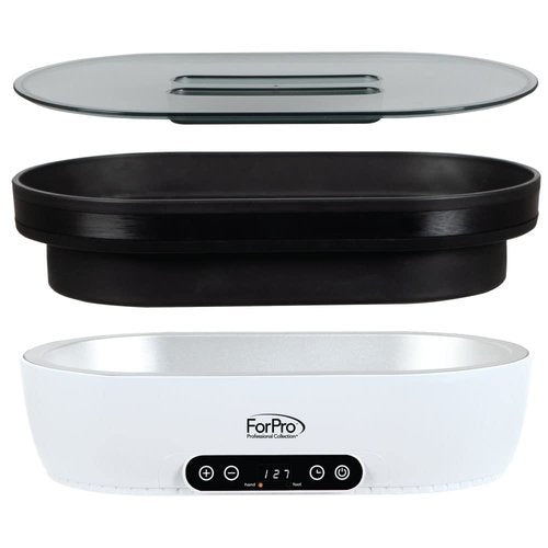 ForPro Nurture Digital Paraffin Bath Kit, All-In-One Paraffin Wax Kit for Hands and Feet, Includes 3 Lb. Paraffin Wax, Thermal Mitts & Booties, 100 Liners and Accessories