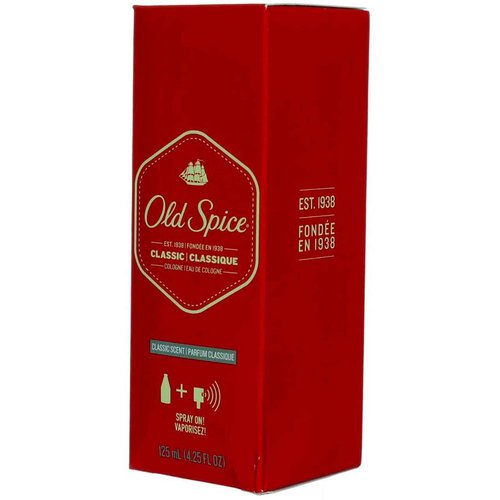 Old Spice Classic Cologne Spray 4.25 oz (Pack of 6)