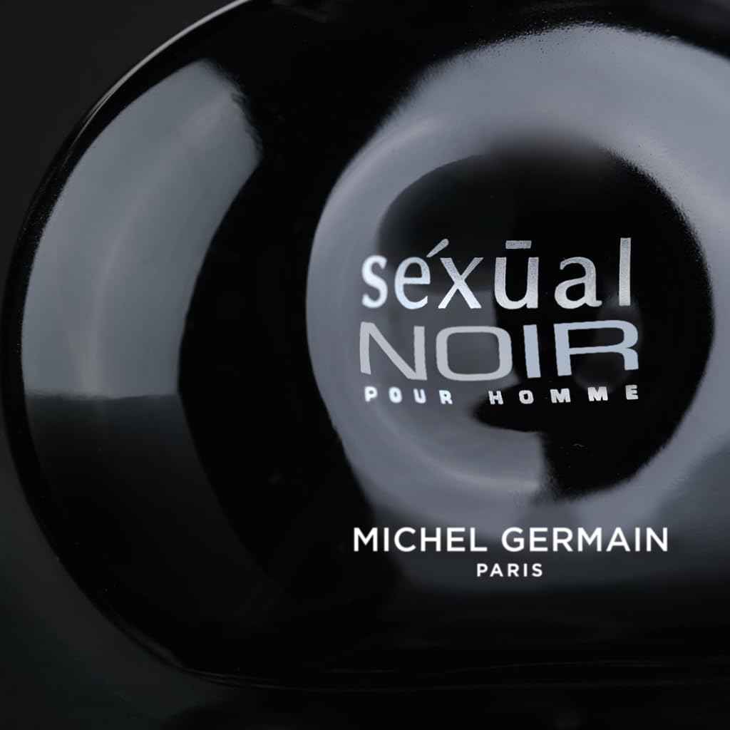 Michel Germain Sexual Noir Pour Homme Eau de Toilette Spray, Top Notes of Italian Bergamot, Crisp Grapefruit, Cardamom, Mysterious Dark Natural Oils, 2.5 Fl Oz