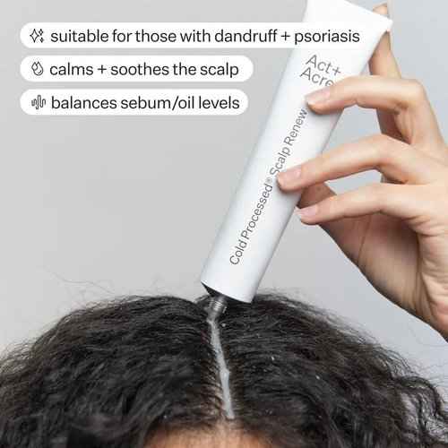 Act+Acre Cold Processed Vitamin E Scalp Detox Oil and BHA Salicylic Acid Exfoliator - For Dandruff and Dry Itchy Scalp - Hair Growth Treatment for Thinning Hair - Exfoliating Mask for Itch