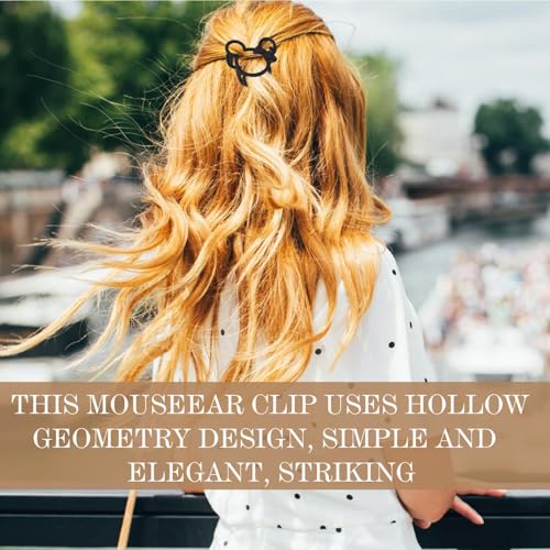 16 PCS Mouse Lady Thick Hair Barrette Mouse Lady Thin Thick Clurly Vintage ABS Resin Hair Claw Clips Hair Jaw Clips Non-Slip Hair Catch Jaw Clamp Styling Accessories for Women Girl