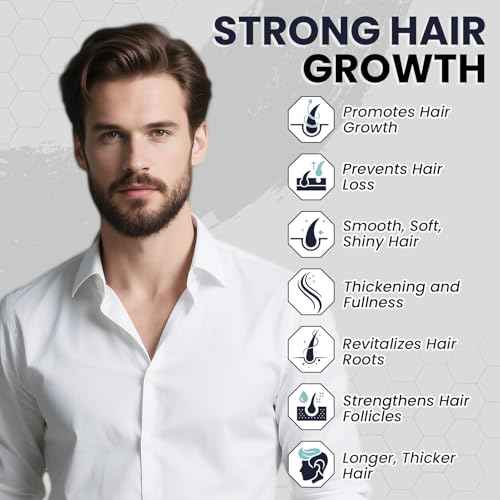 5% Minoxidil for Men Hair Growth Serum Topical Minoxidil Beard Hair Regrowth Thicker Prevent Hair Loss for Thicker Longer Fuller Healthier Hair 3 Bottles of 2oz