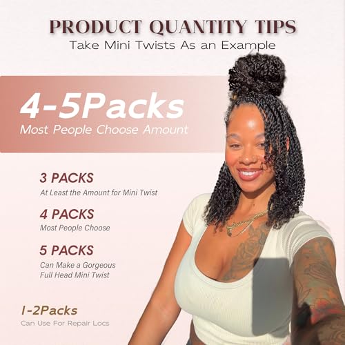 Afro Kinkys Bulk Human Hair, 22 Inch 50G/Pack Soft 4C Afro Kinky-Curly Human Hair Bulk for Twist Dreadlocks Extensions Repair Locs Natural Black 1 Pack (1B, 22inch)