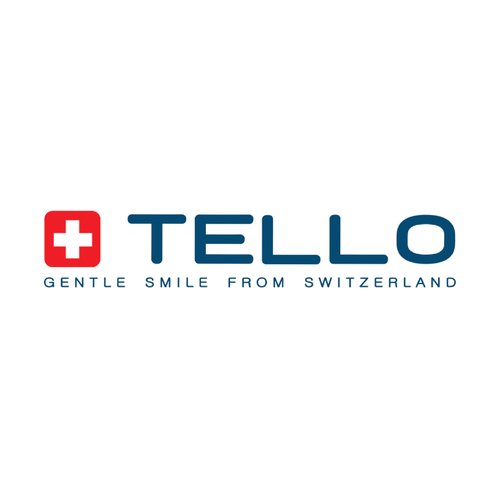 TELLO 6240 Adult Ultra Soft Toothbrush for Gentle Cleaning with Ergonomic Handle, Made in Switzerland, Colors Vary, 12-Pack