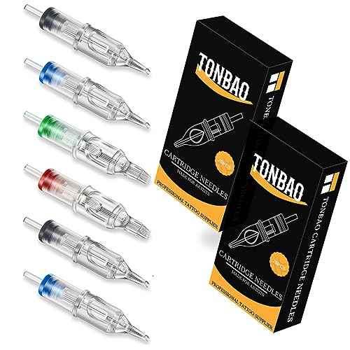 Tattoo Cartridges Needles - 40pcs Assorted Disposable Tattoo Needles Cartridge Round Liner Shader Magnum #12 3RL 5RL 7RL 9RL 3RS 5RS 7M1 9RM Mixed 0.35mm for Tattoo Artists