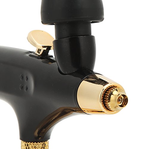 Fafeicy Oxygen Facial Airbrush, Oxygen Facial Airbrush, Airbrush, Oxygen Infusion Facial Spray Double Gravity Trigger Salon Beauty Device, Home (Black Set)