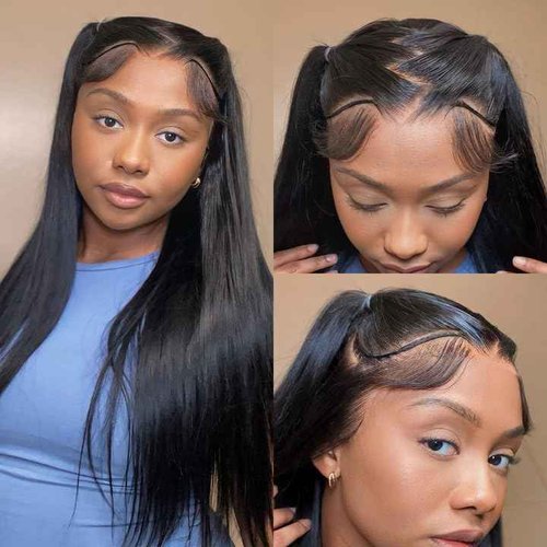 Asteria Hair Pre Styled Straight Bob Wig Human Hair 13x4 Glueless Ready To Wear Bob Lace Front Wigs Human Hair Pre Plucked Pre Cut Pre Everything Bob Wig For Women 10 Inch