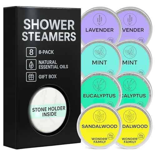 Shower Steamers Aromatherapy Gift Set for Women & Men (Eucalyptus)