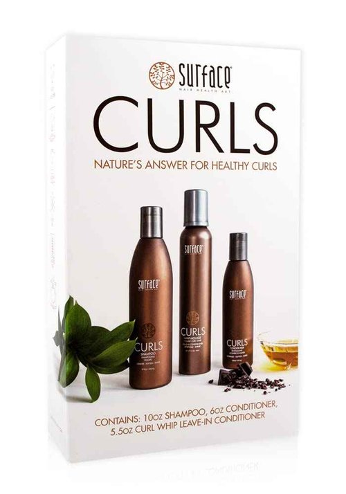 Surface Hair - Trio Box Set, Shampoo, Conditioner And Leave-In Conditioner – Defines, Adds Shine, and Provides Frizz Free Style Longevity