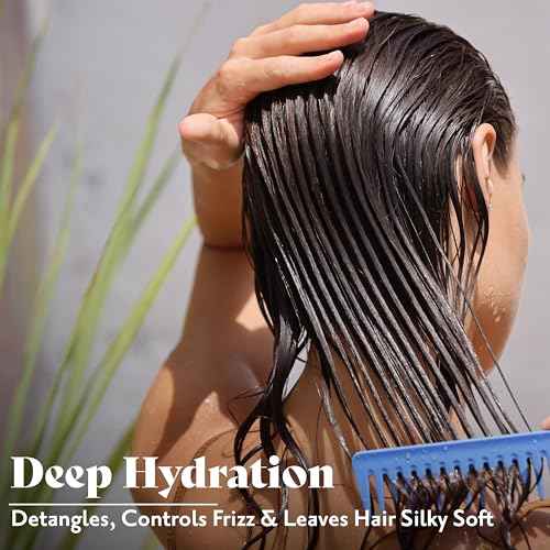 Herbatint Hydrate Conditioner - Deep Hydration & Protection - Detangles, Controls Frizz & Leaves Hair Silky Soft - Free of Sulfates & Parabens - Infused with Maca - 6.7 fl oz