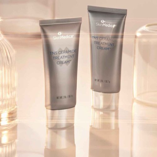 SkinMedica TNS Ceramide Treatment Facial Cream - Hydrating Facial Moisturizer with Peptides & Ceramide Technology to Help Restore Skin Barrier Repair & Moisture Balance (2 Oz)