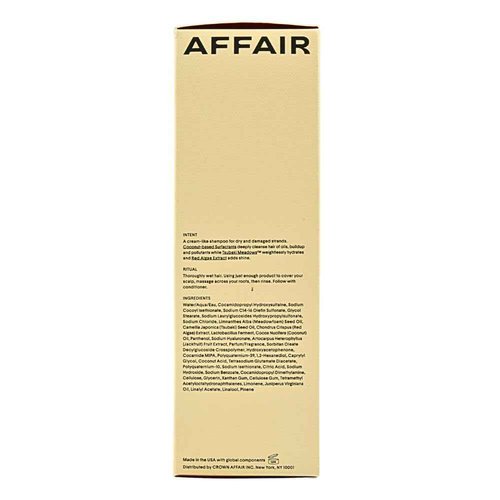 CROWN AFFAIR The Hydrating Shampoo 8oz – Creamy Cleanser for Dry, Damaged Hair with Tsubaki Oil & Red Algae Extract
