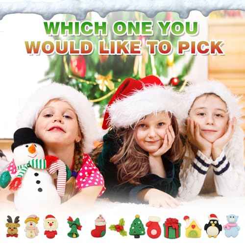 Christmas Bath Bombs for Kids with Surprise Toys Inside - Kids Advent Calendar Bathbombs -12 Pack Safe Fizzy Balls Made with Extracted Essential Oils Bubble Bath Bombs Kids Christmas Gifts