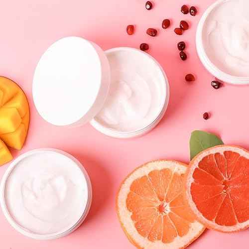 NATURE WELL Shea Body Butter Variety Pack, Includes Grapefruit, Mango, & Pomegranate, Provides Ultimate Nourishment & Hydration, 3 Pack (8 Oz Ea)