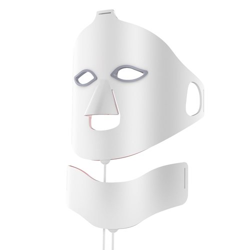 Facego Red Light Mask for Face and Neck - 7 Colors Red Light Mask, Facial Skin Care Device, Portable, Rechargeable and Ergonomic Design for Home