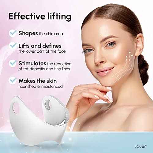 V Shaped Contouring Face Mask Line Shaping Lifting Belt Neck Reduction Jawline Shaper Lift Up Tape Enhancer Face Patch Firming Tightening Skin Chin Collagen Mask Hyaluronic Acid Aloe Vera 5 pcs