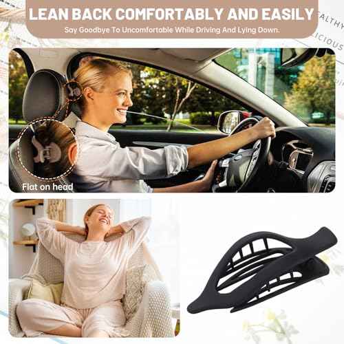 French Concord Hair Clips - 6Pcs Side Slide Volume Clips for Women Girls, Strong Hold No Slip Grip, Thick or Thin Hair (Matte Finish, L:4.6 IN, W:1.97IN)