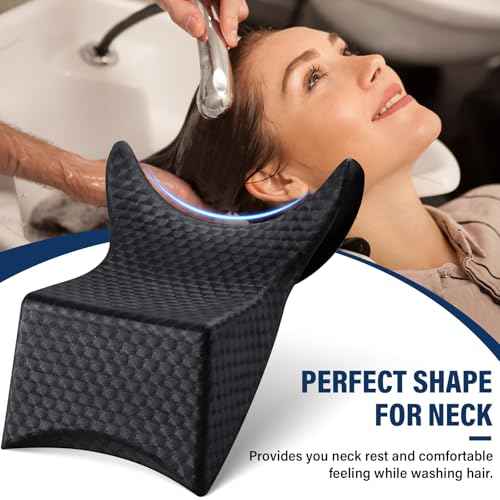 Shampoo Bowl Neck Rest, Salon Soft Silicon Neck Cushion Head Rest for Wash Basin, Professional Hair Spa Neck Support Shampoo Neckrest for Sink at Home Salon Barbershop Hair Washing Pillow