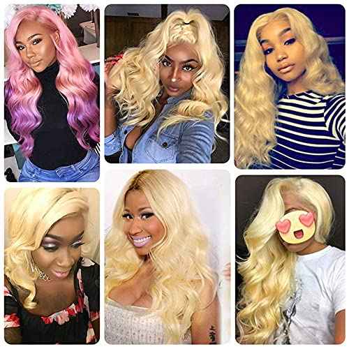 Blonde 5x5 Hd Lace Closure Brazilian Virgin Human Hair Body Wave Invisible Transparent Lace Pre plucked with baby hair Natural Hairline Free part 150 density 16 Inch