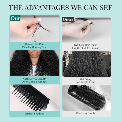 18 18 20 Inch Water Wave Human Hair Bundles Brazilian Virgin Human Hair Bundles 12A Deep Water Wave Bundles 100% Real Human Hair Extensions Natural Black