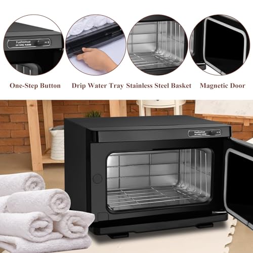 Hot towel warmer, 8L Towel Warmer Spa, Professional Towel Warmer for Facial, Small Towel warmer caddy for Salon, Spa, Black