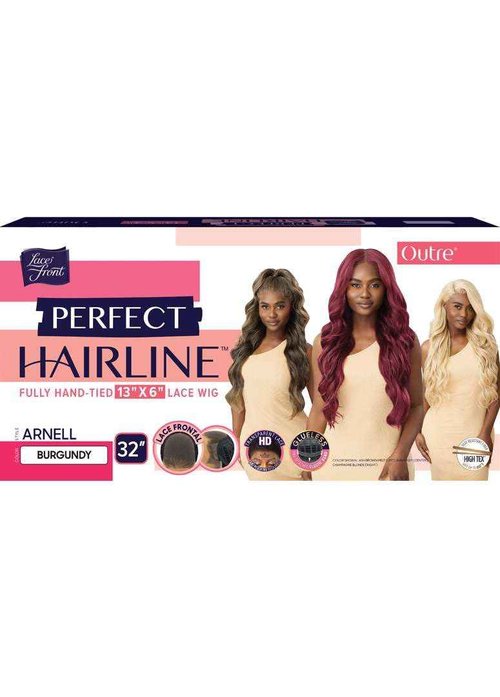 Outre Lace Front Wig - Perfect Hair Line 13X6 - Arnell (BURGUNDY)