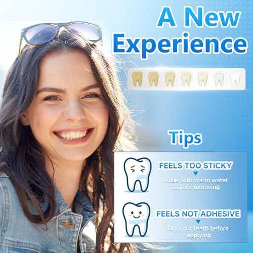 Teeth Whitening Strips for Sensitive, 42 Strips Whitener Safe Whitestrip, Deep Stains Removal Tooth Whitening, Enamel Safe Non-Slip Dry Strip Technology for Whiter Teeth, Mint