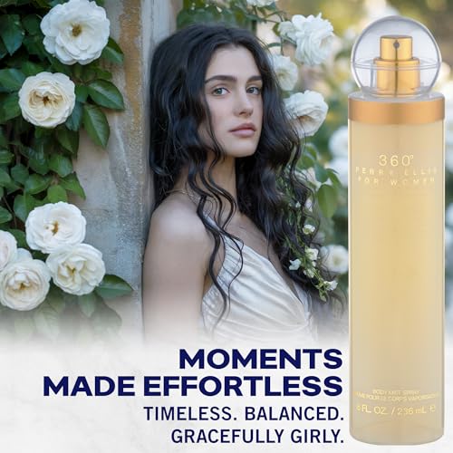 Perry Ellis 360¡Æ Body Spray for Women - Fruity, Floral Body Mist, Perfumes for Women, EDT, Long Lasting Fragrance, Eau De Parfum with Fresh Scent - 8 fl oz