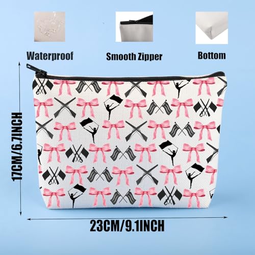 JYTAPP Winterguard Makeup Bag Colorguard Marching Band Color Guard Gift Colorguard Team Cosmetic Bag Flag Gifts