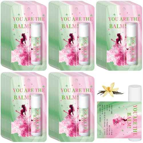 25 Pack Halloween Witch Lip Balms Bulk Pink and Green Party Favors Princess Gift Set Witched Party Favors Baby Shower Birthday Supplies Halloween Decoration Makeup Accessories Bag Stuffers