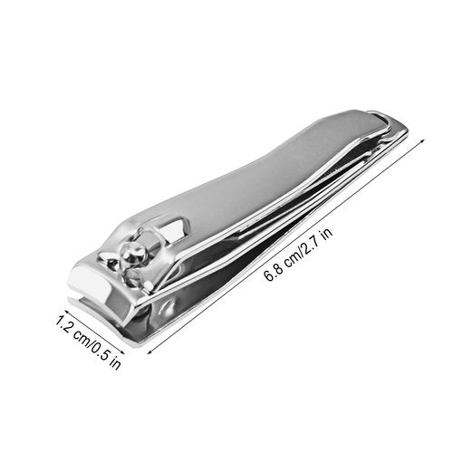Individually Wrapped Nail Clippers Stainless Steel Fingernail Clippers Bulk, Sturdy Toenail Clippers Thick Nail Tip Cutter Trimmer for Homeless/Men and Women/Hotel 6.8cm X 1.2cm (Set of 200)