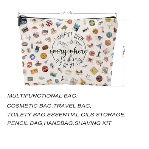 Travel Bag Traveler Gift Travel Cosmetic Bag Travel Accessories Toiletry Bag For Women World Travel Gift