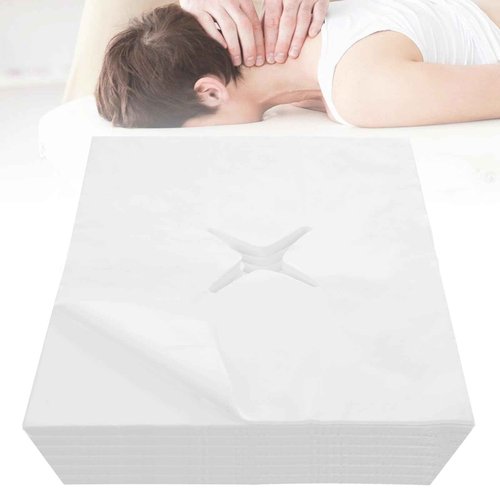 JUSTDOLIFE 1000 PCS Disposable Face Cradle Covers for Massage Table, Face Cradle Covers for Massage Table, Non-Woven Massage Face Cradle Cover for Massage Tables and Headrests, 19.7 x 15.7 Inches