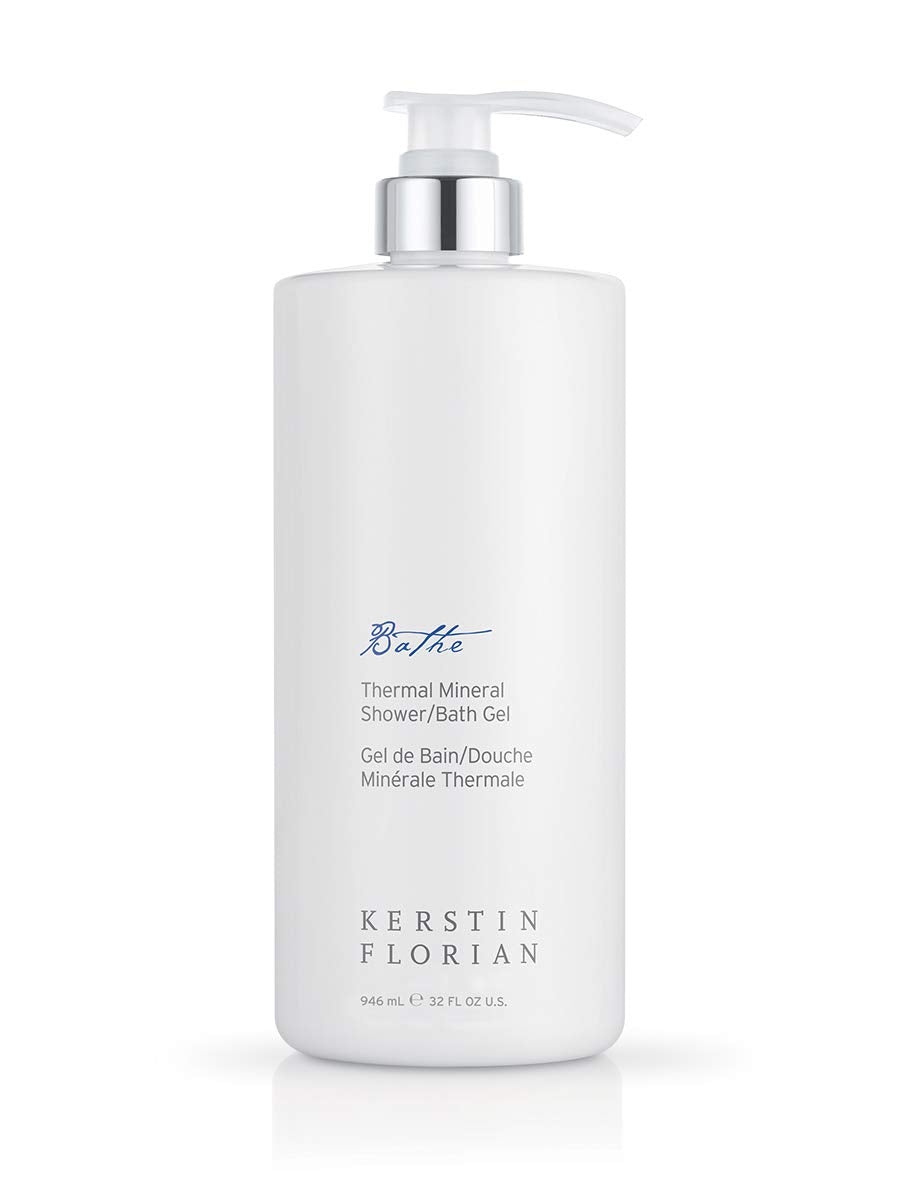 Kerstin Florian Thermal Mineral Shower and Bath Gel | Cleanse and Nourish Skin | Invigorating Mineral Body Wash | Use as Foaming Shower Gel or Bubble Bath (32 fl oz)