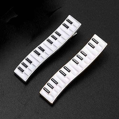 4 Pcs Metal Hair Clips Piano Shape Alligator Hair Clips Simple Hair Barrettes Hair Accessories for Women and Girls