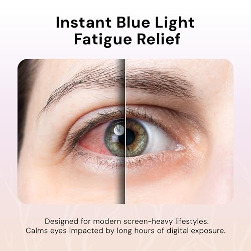 Glitch Self Heating Eye Mask - Steam Eye Mask for Dry Eyes, Soothing Relief, Stress Reduction - Disposable Warm Eye Compress Moist Heat