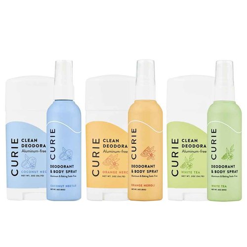 Curie Aluminum Free Deodorant - Curie Full Body Deodorant Kit - Natural Deodorant, Paraben Free, Cruelty Free, Non-Toxic
