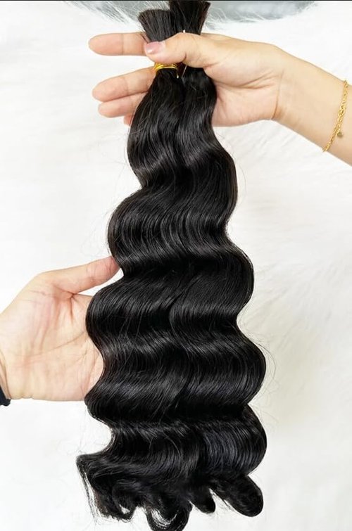 Loose Wave Human Braiding Hair Loose Wave Human Hair Bulk No Weft 100% Unprocessed Brazilian Human Hair Braiding Hair 20 Inch 100g (Pack of 1)