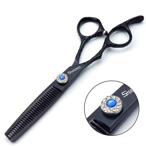 Hairdresser Professional Left-Handed Scissors Set - 6.0 Inch Hair Sparse Scissors - 440C (3pc-A)