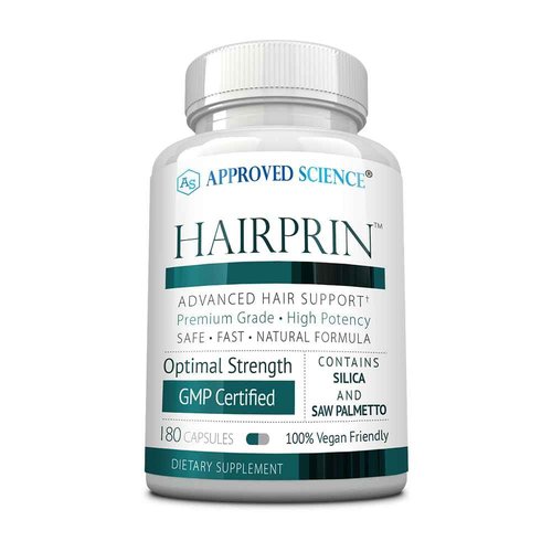 Approved Science Hairprin - Promote Hair Regrowth and Help Boost Scalp Circulation - 180 Vegan Friendly Capsules
