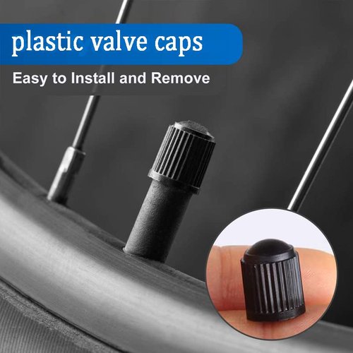 Tire Valve Stem Caps The Upgraded Version has a Sealing Ring for Car, Motorbike, Trucks, Bike， Bicycle ，60 Pack